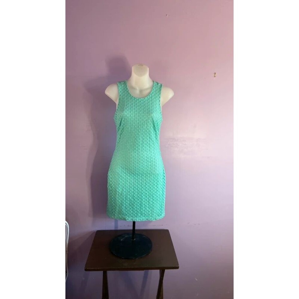Just Me Women's Sleeveless Knit Dress Mint Green Size Small S Casual Sundress
